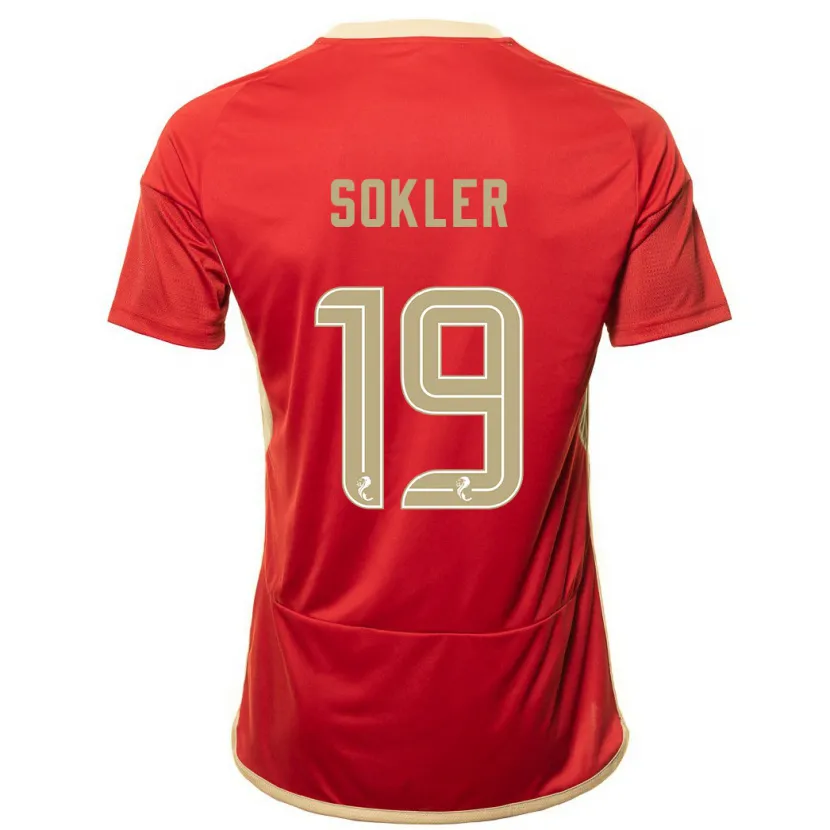 Danxen Mujer Camiseta Ester Sokler #19 Rojo 1ª Equipación 2023/24 La Camisa