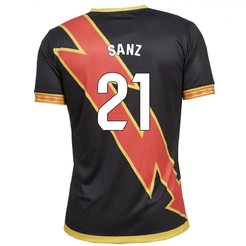 Danxen Mujer Camiseta Luismi Sanz #21 Negro 2ª Equipación 2023/24 La Camisa