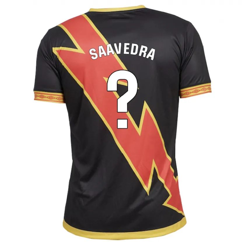 Danxen Mujer Camiseta David Saavedra #0 Negro 2ª Equipación 2023/24 La Camisa