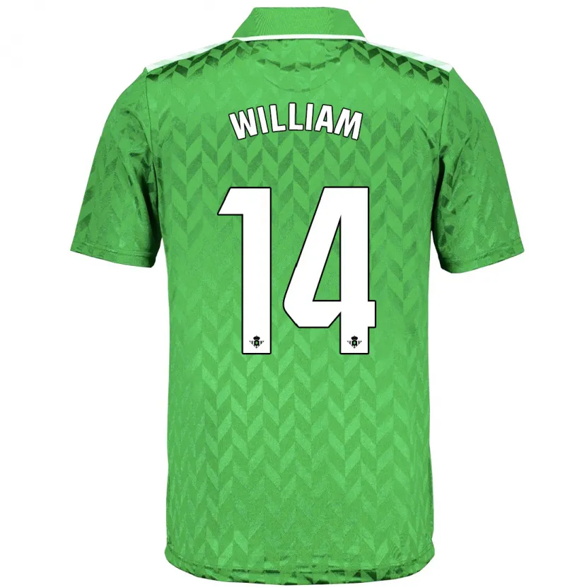 Danxen Mujer Camiseta William Carvalho #14 Verde 2ª Equipación 2023/24 La Camisa