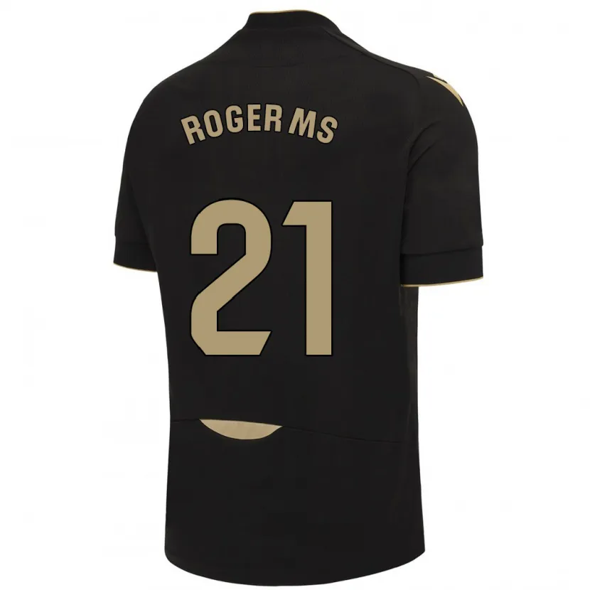 Danxen Mujer Camiseta Roger Martí #21 Negro 2ª Equipación 2023/24 La Camisa