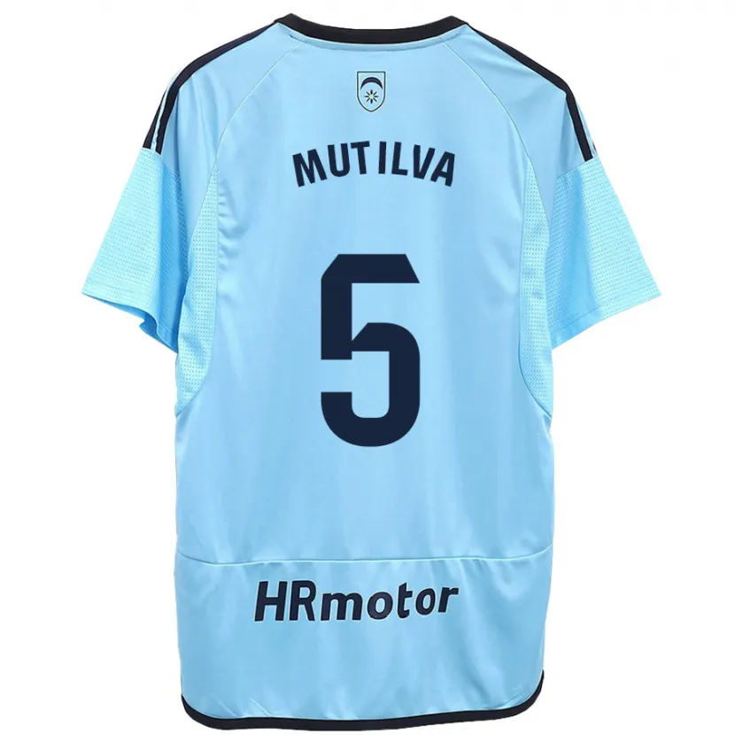 Danxen Mujer Camiseta Christian Mutilva #5 Azul 2ª Equipación 2023/24 La Camisa