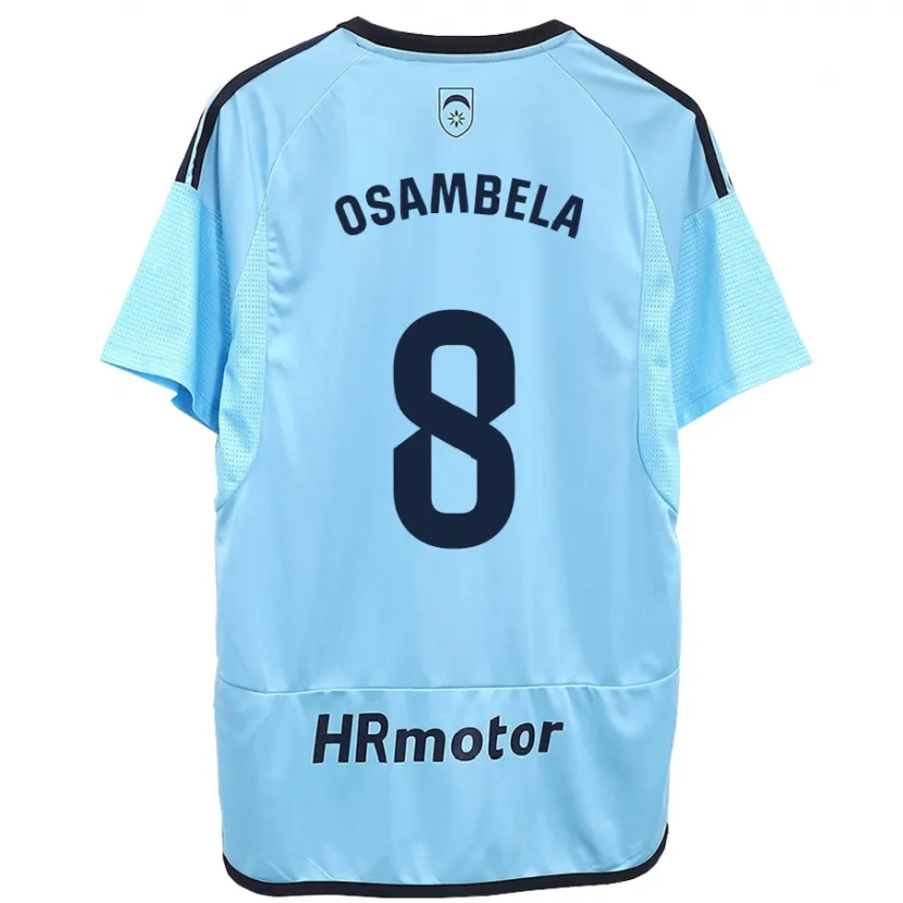 Danxen Mujer Camiseta Asier Osambela #8 Azul 2ª Equipación 2023/24 La Camisa