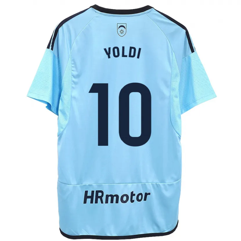 Danxen Mujer Camiseta Ander Yoldi #10 Azul 2ª Equipación 2023/24 La Camisa