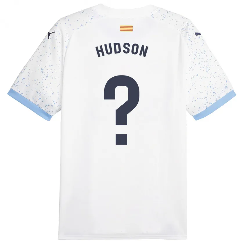 Danxen Mujer Camiseta Hudson #0 Blanco 2ª Equipación 2023/24 La Camisa