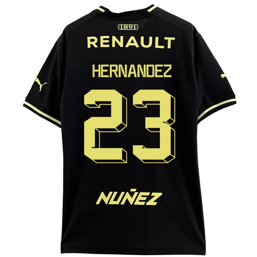 Danxen Mujer Camiseta Abel Hernández #23 Negro 2ª Equipación 2023/24 La Camisa