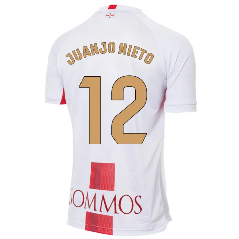 Danxen Mujer Camiseta Juanjo Nieto #12 Blanco 2ª Equipación 2023/24 La Camisa