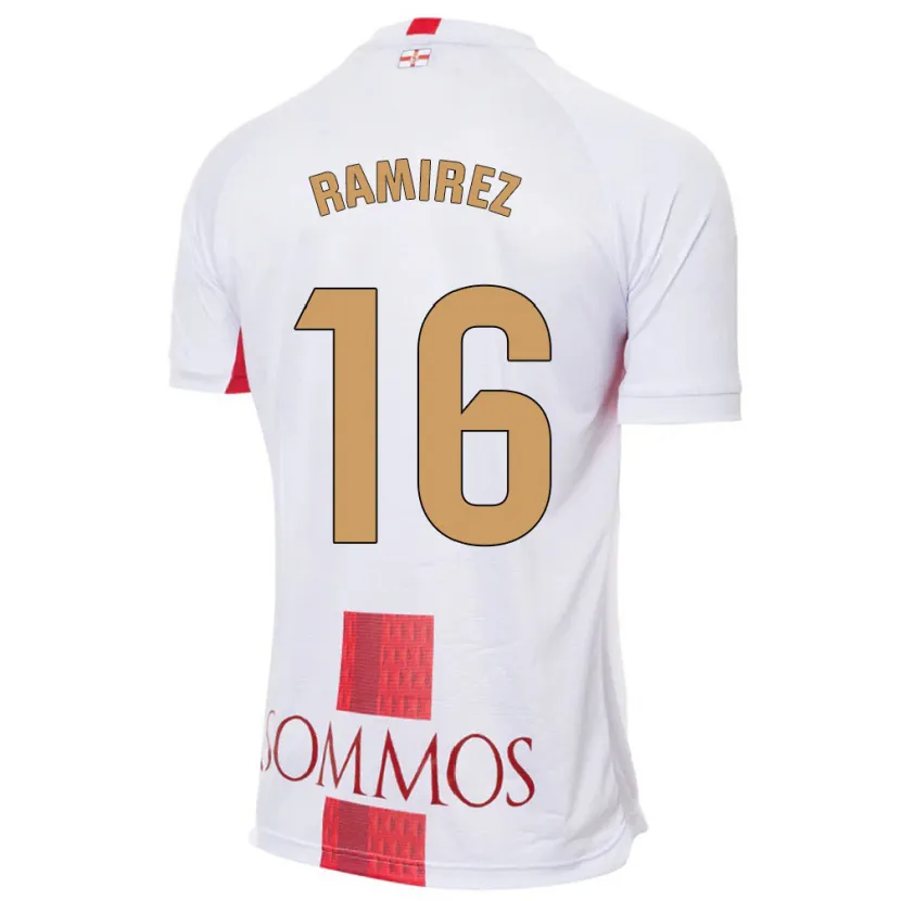 Danxen Mujer Camiseta Vanesa Ramírez #16 Blanco 2ª Equipación 2023/24 La Camisa