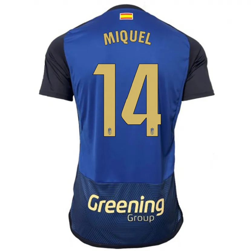 Danxen Mujer Camiseta Ignasi Miquel #14 Armada 2ª Equipación 2023/24 La Camisa