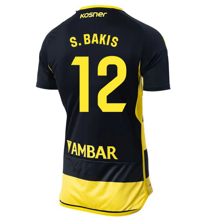 Danxen Mujer Camiseta Sinan Bakış #12 Negro Amarillo 2ª Equipación 2023/24 La Camisa