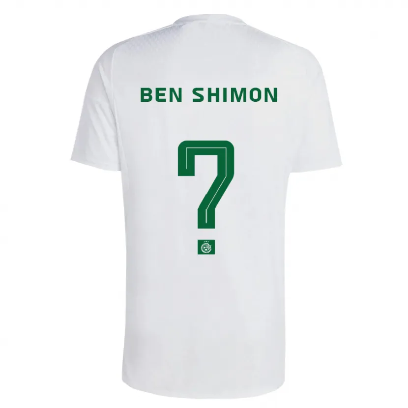 Danxen Mujer Camiseta Elad Ben Shimon #0 Verde Azul 2ª Equipación 2023/24 La Camisa