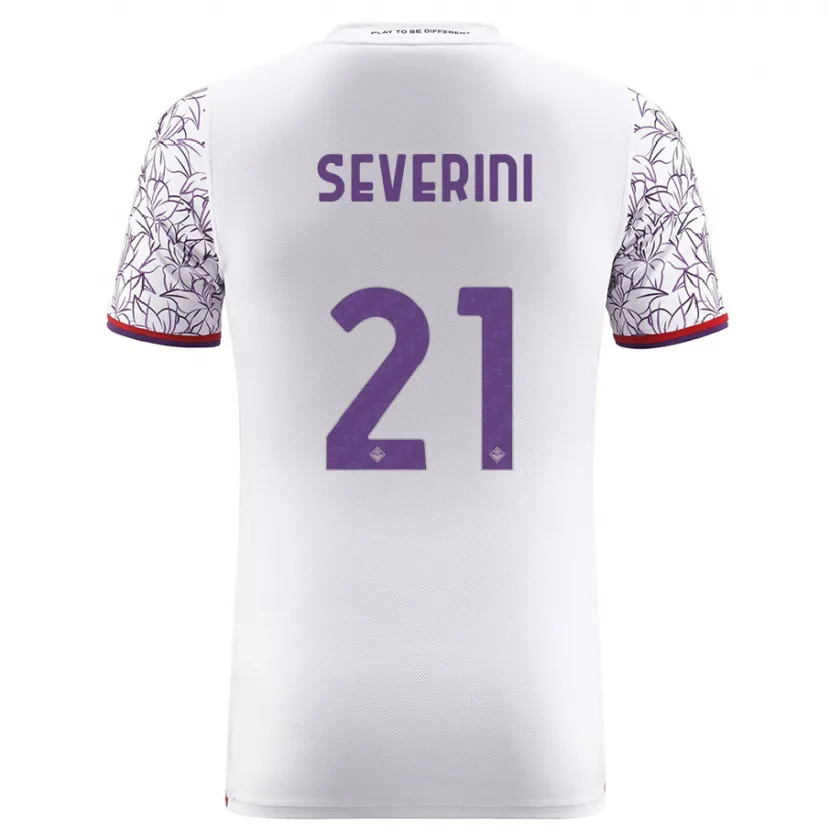 Danxen Mujer Camiseta Emma Severini #21 Blanco 2ª Equipación 2023/24 La Camisa