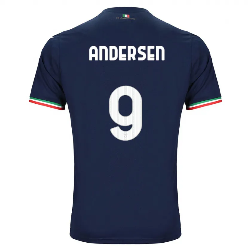 Danxen Mujer Camiseta Signe Holt Andersen #9 Armada 2ª Equipación 2023/24 La Camisa