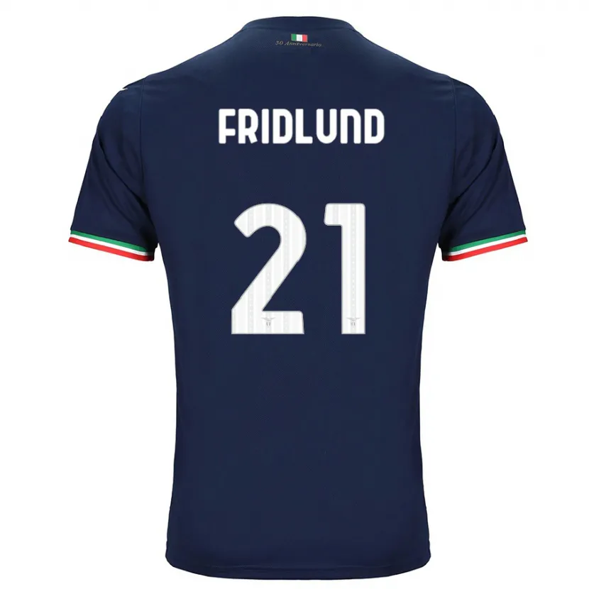 Danxen Mujer Camiseta Johanne Fridlund #21 Armada 2ª Equipación 2023/24 La Camisa