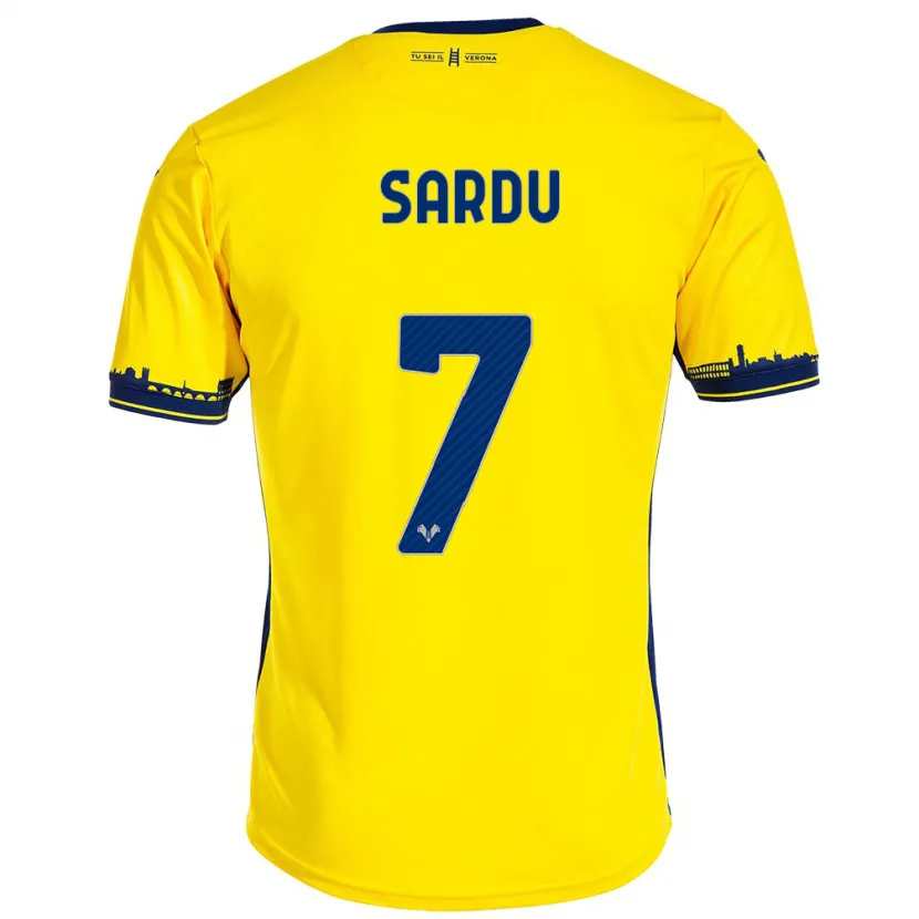 Danxen Mujer Camiseta Rosella Sardu #7 Amarillo 2ª Equipación 2023/24 La Camisa