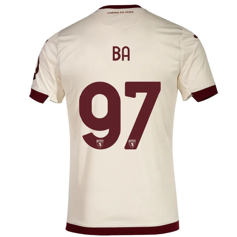 Danxen Mujer Camiseta El-Hadji Ba #97 Champán 2ª Equipación 2023/24 La Camisa