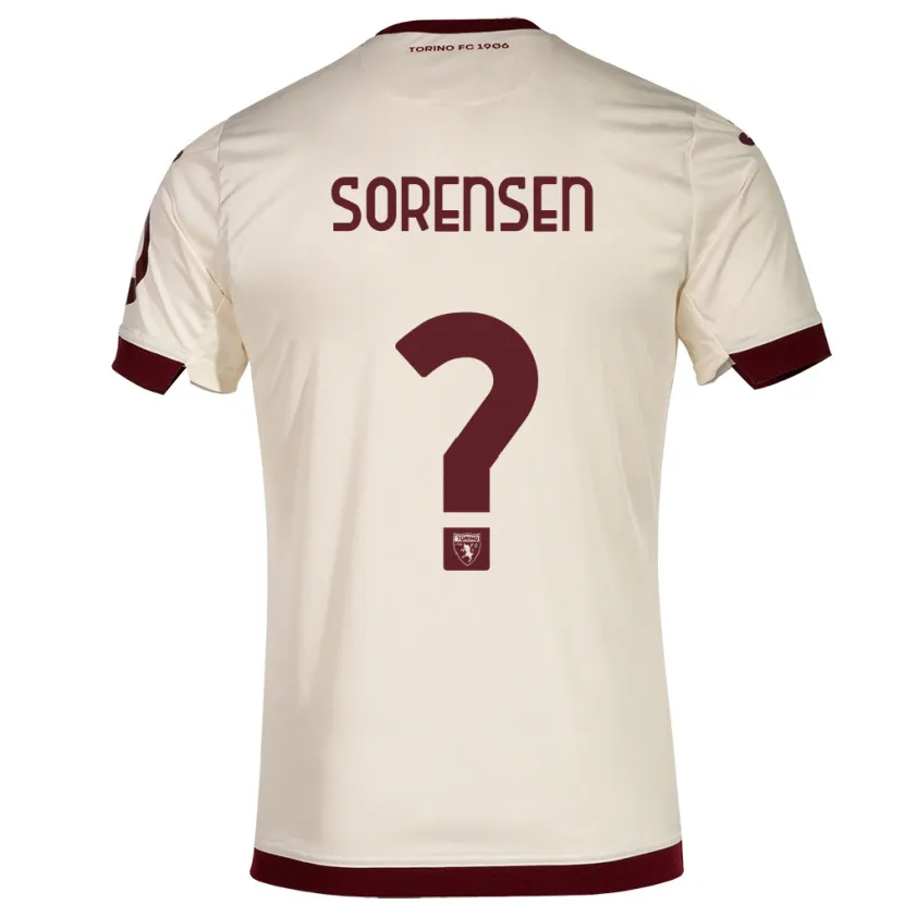 Danxen Mujer Camiseta Ben Sørensen #0 Champán 2ª Equipación 2023/24 La Camisa