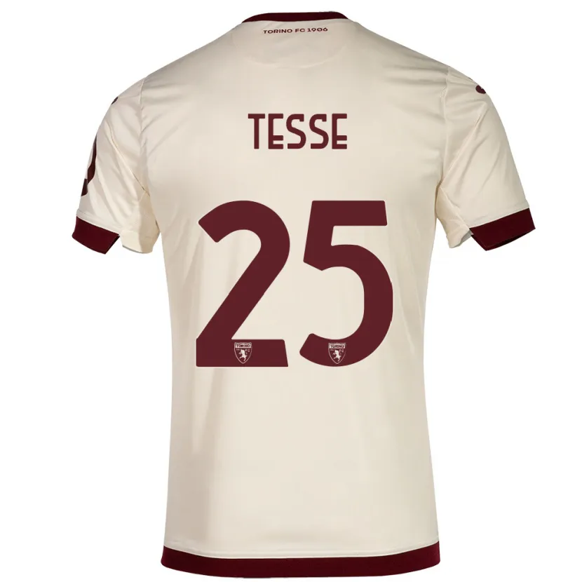 Danxen Mujer Camiseta Manuela Tesse #25 Champán 2ª Equipación 2023/24 La Camisa