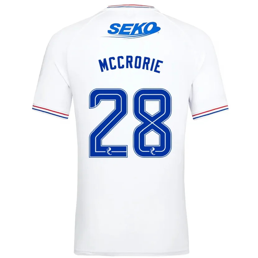 Danxen Mujer Camiseta Robby Mccrorie #28 Blanco 2ª Equipación 2023/24 La Camisa