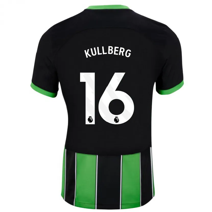 Danxen Mujer Camiseta Emma Nanny Charlotte Kullberg #16 Verde Negro 2ª Equipación 2023/24 La Camisa