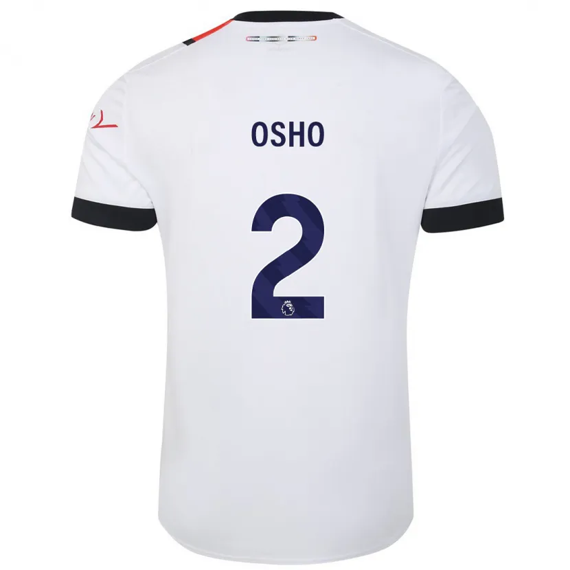 Danxen Mujer Camiseta Gabriel Osho #2 Blanco 2ª Equipación 2023/24 La Camisa