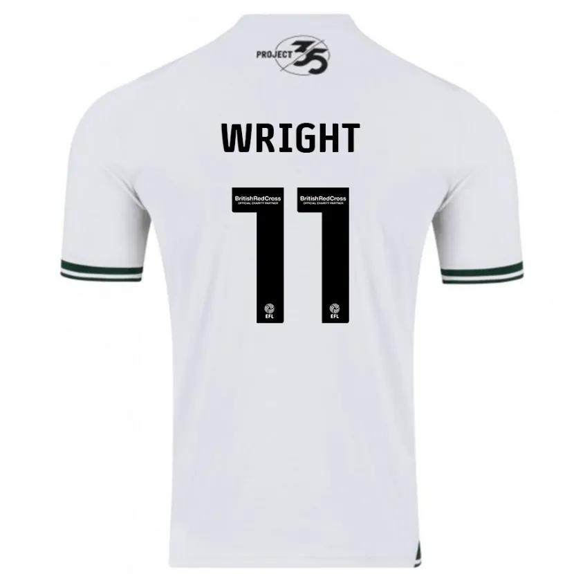 Danxen Mujer Camiseta Callum Wright #11 Blanco 2ª Equipación 2023/24 La Camisa