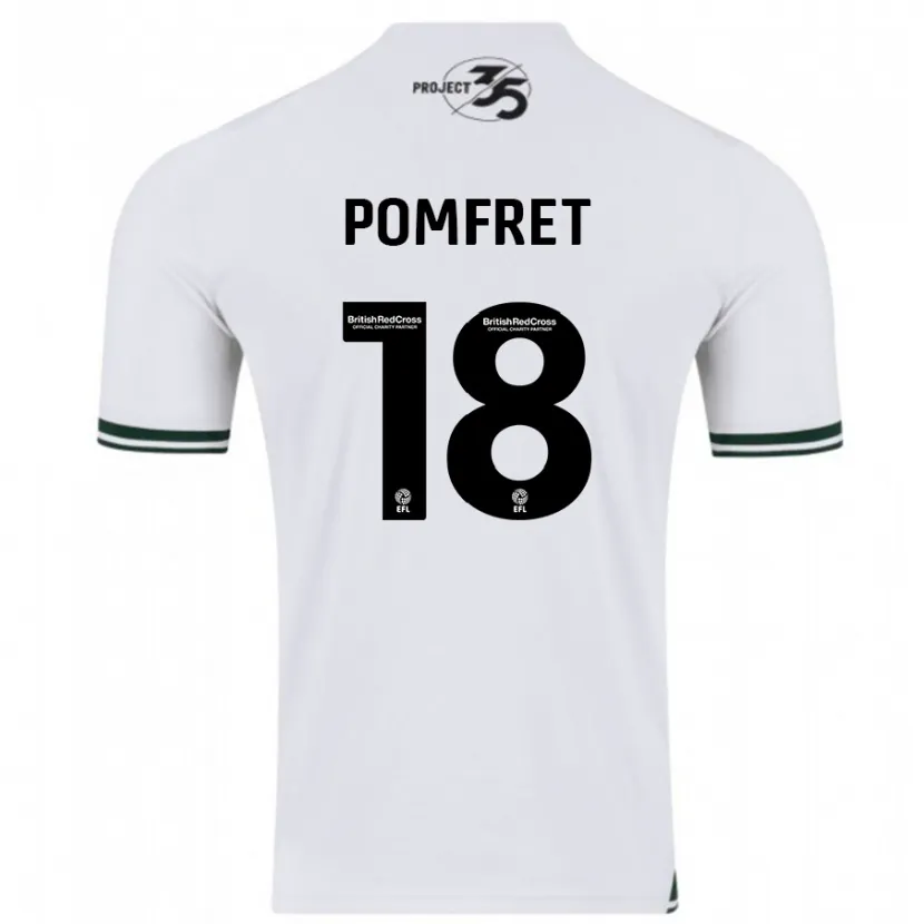 Danxen Mujer Camiseta Taya Pomfret #18 Blanco 2ª Equipación 2023/24 La Camisa