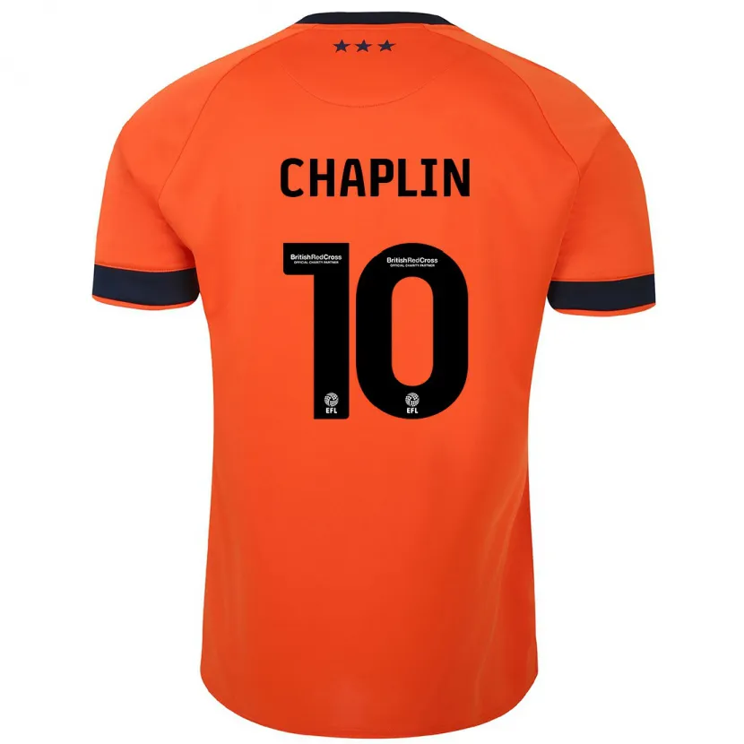 Danxen Mujer Camiseta Conor Chaplin #10 Naranja 2ª Equipación 2023/24 La Camisa