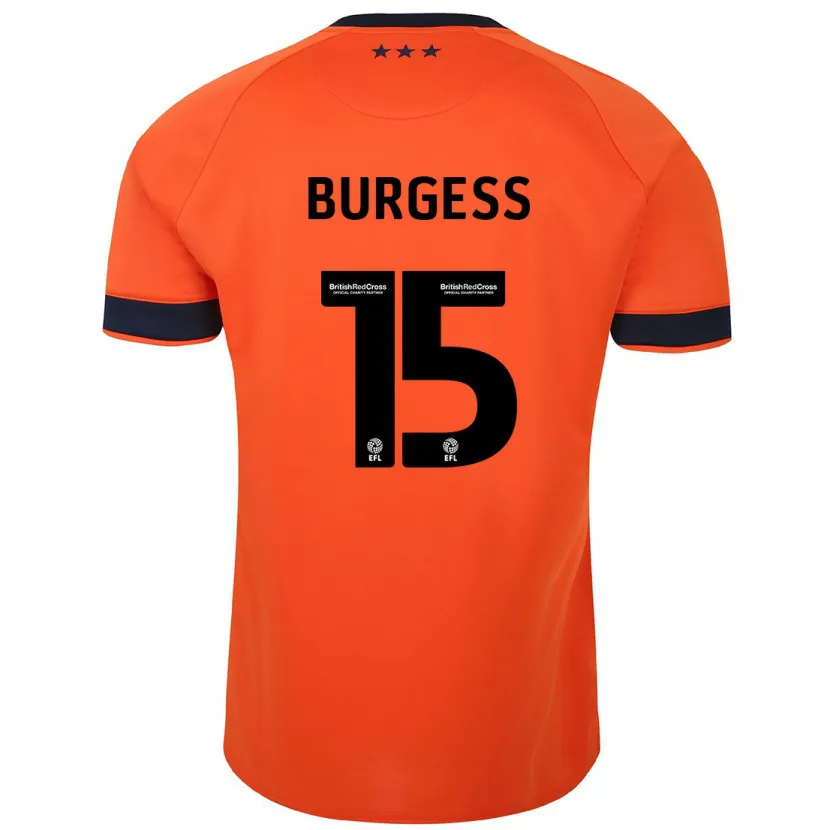 Danxen Mujer Camiseta Cameron Burgess #15 Naranja 2ª Equipación 2023/24 La Camisa