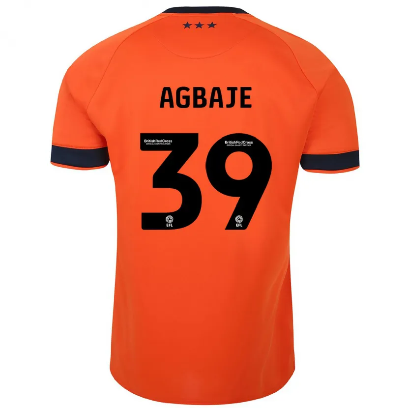 Danxen Mujer Camiseta Edwin Agbaje #39 Naranja 2ª Equipación 2023/24 La Camisa