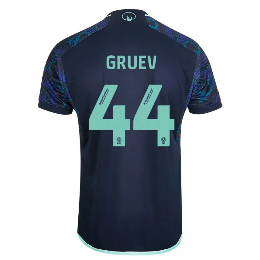 Danxen Mujer Camiseta Ilia Gruev #44 Azul 2ª Equipación 2023/24 La Camisa