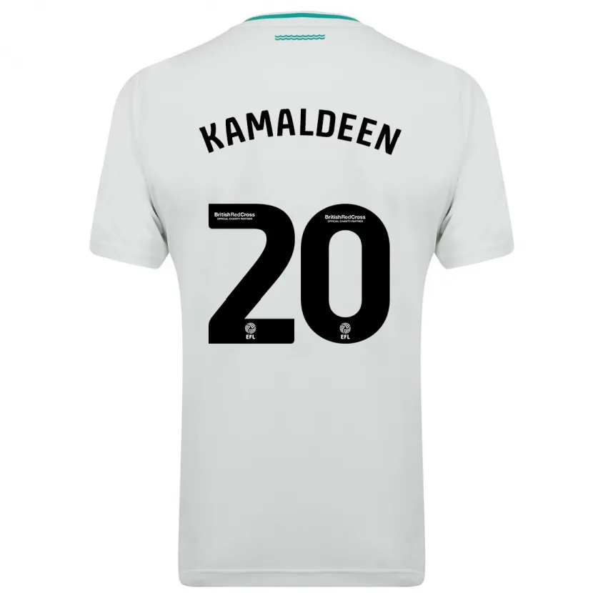 Danxen Mujer Camiseta Kamaldeen Sulemana #20 Blanco 2ª Equipación 2023/24 La Camisa