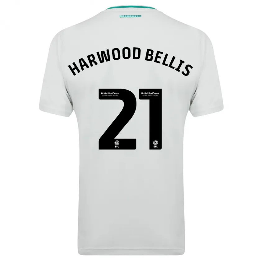 Danxen Mujer Camiseta Taylor Harwood-Bellis #21 Blanco 2ª Equipación 2023/24 La Camisa