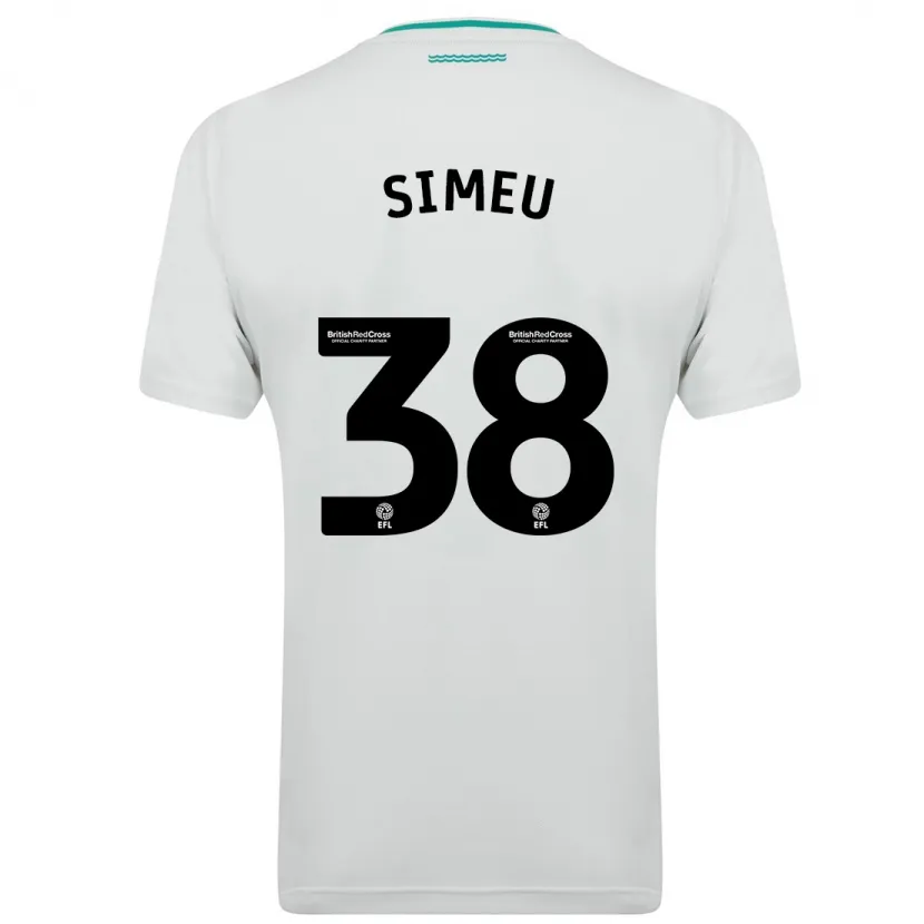 Danxen Mujer Camiseta Dynel Simeu #38 Blanco 2ª Equipación 2023/24 La Camisa