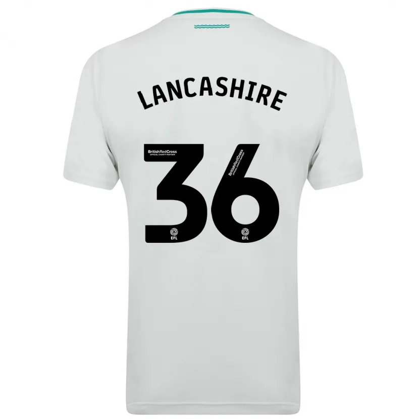 Danxen Mujer Camiseta Olly Lancashire #36 Blanco 2ª Equipación 2023/24 La Camisa