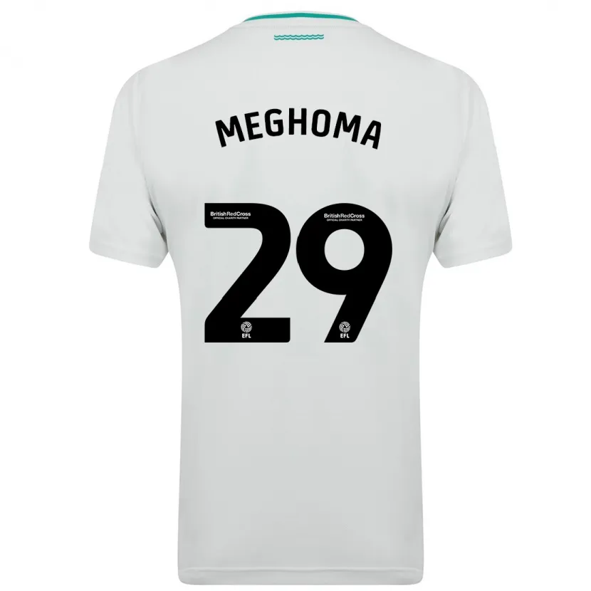 Danxen Mujer Camiseta Jayden Meghoma #29 Blanco 2ª Equipación 2023/24 La Camisa