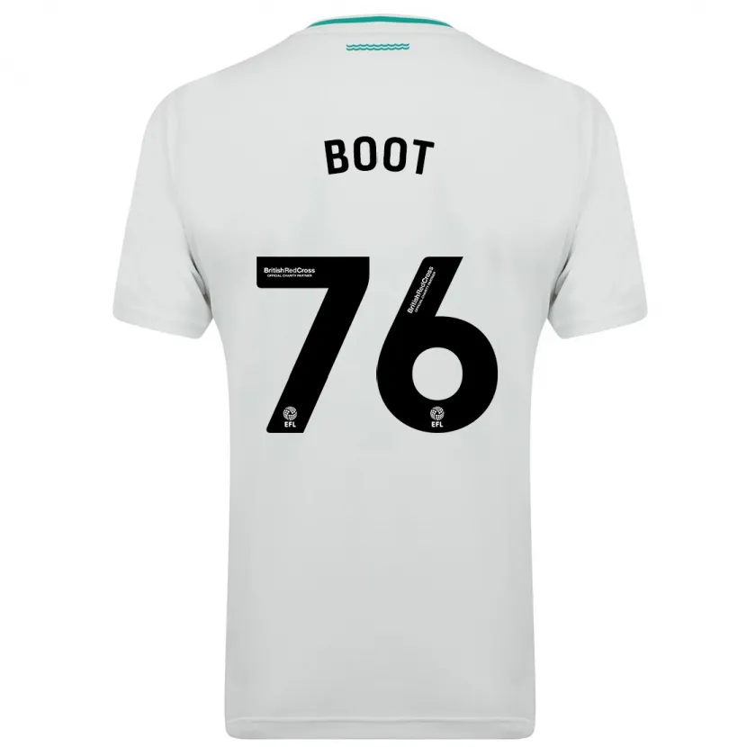 Danxen Mujer Camiseta Nathanael Boot #76 Blanco 2ª Equipación 2023/24 La Camisa