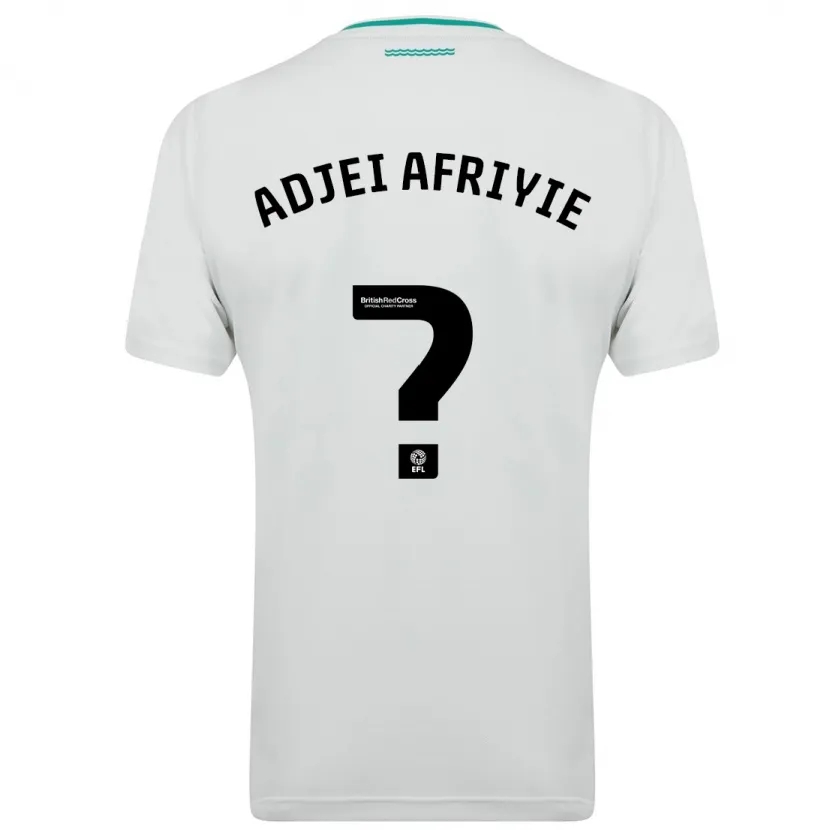 Danxen Mujer Camiseta Hansel Adjei-Afriyie #0 Blanco 2ª Equipación 2023/24 La Camisa