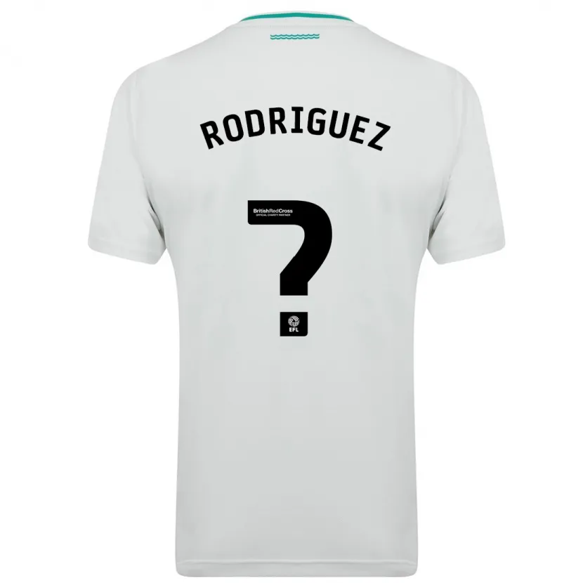 Danxen Mujer Camiseta Alejandro Gomes Rodriguez #0 Blanco 2ª Equipación 2023/24 La Camisa