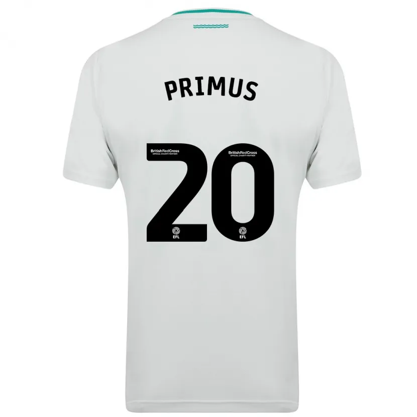 Danxen Mujer Camiseta Atlanta Primus #20 Blanco 2ª Equipación 2023/24 La Camisa