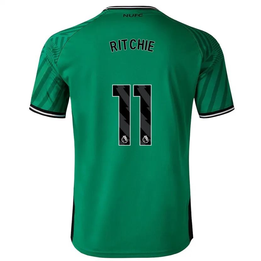 Danxen Mujer Camiseta Matt Ritchie #11 Verde 2ª Equipación 2023/24 La Camisa