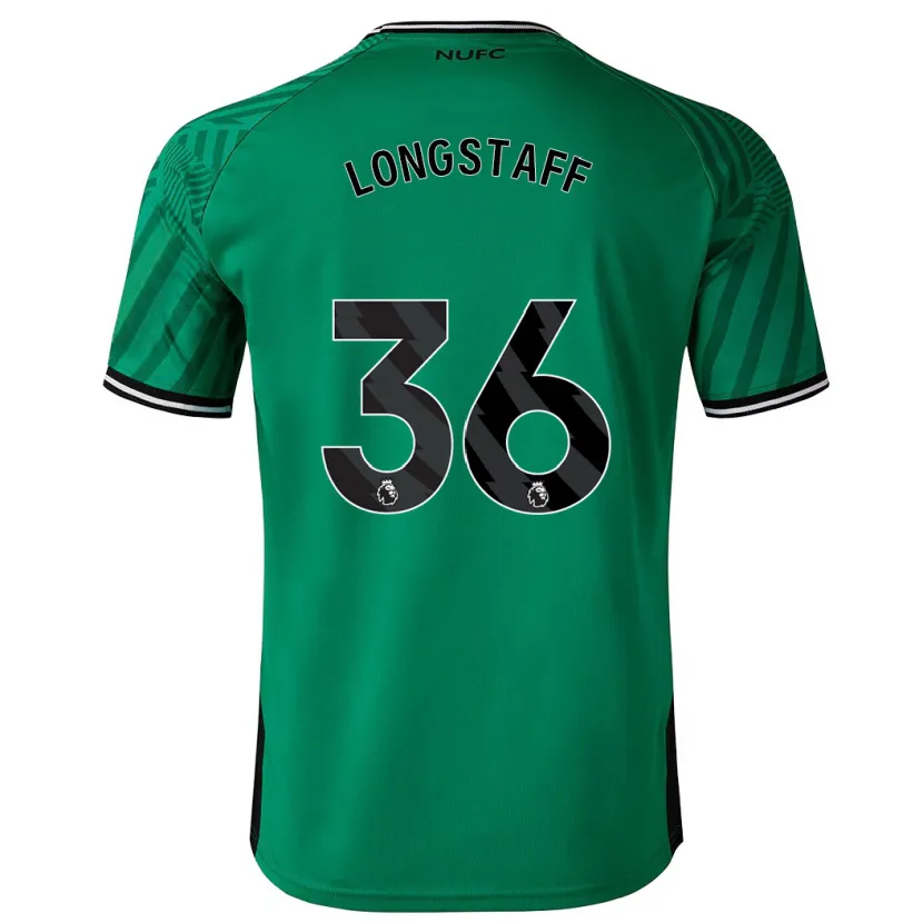 Danxen Mujer Camiseta Sean Longstaff #36 Verde 2ª Equipación 2023/24 La Camisa