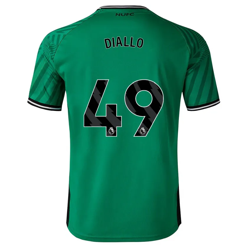 Danxen Mujer Camiseta Amadou Diallo #49 Verde 2ª Equipación 2023/24 La Camisa