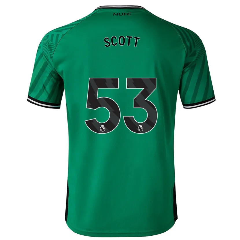 Danxen Mujer Camiseta Joshua Scott #53 Verde 2ª Equipación 2023/24 La Camisa