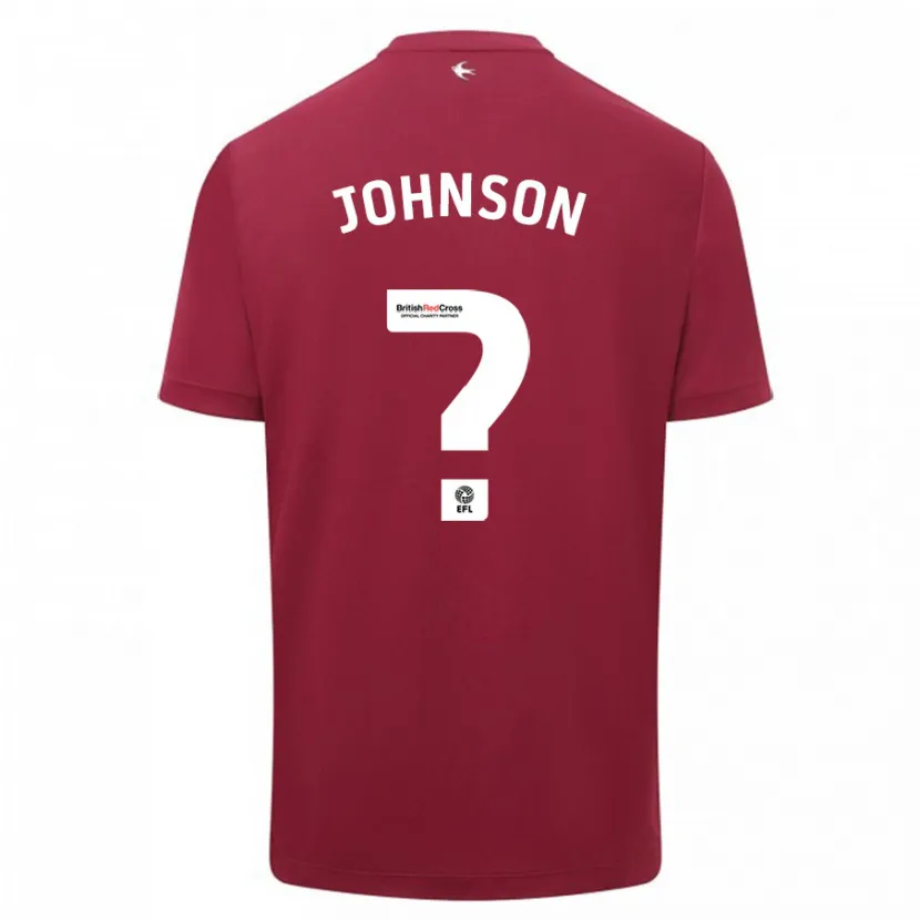 Danxen Mujer Camiseta Finlay Johnson #0 Rojo 2ª Equipación 2023/24 La Camisa