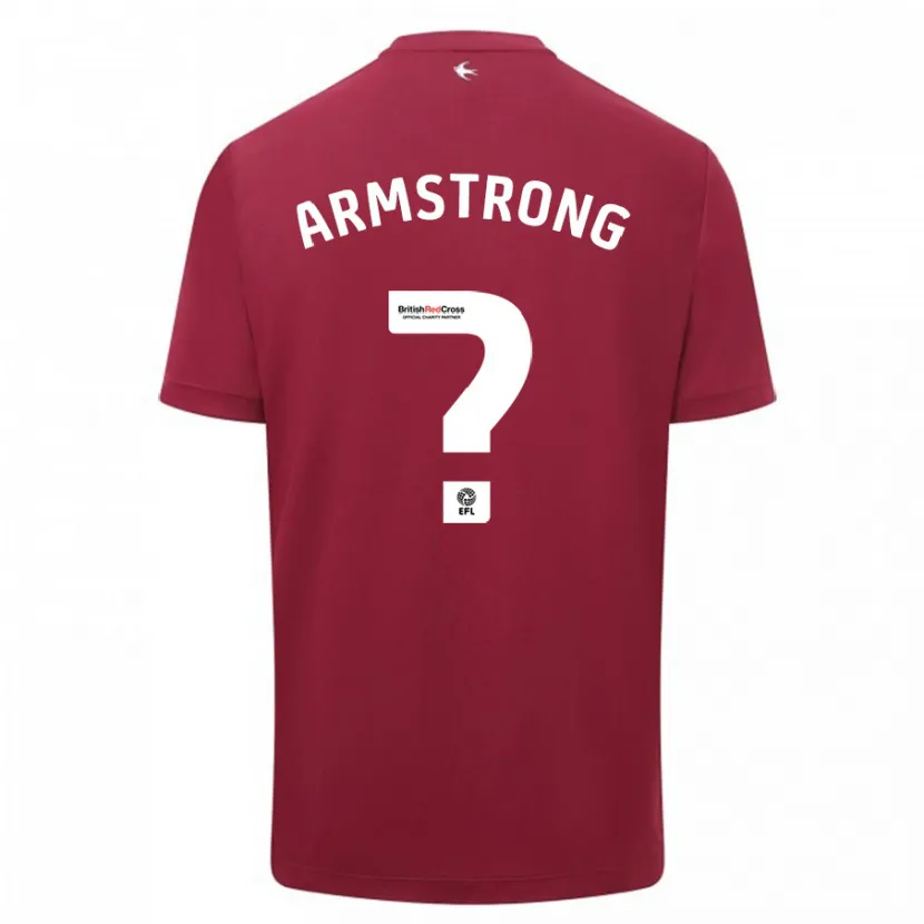 Danxen Mujer Camiseta Luke Armstrong #0 Rojo 2ª Equipación 2023/24 La Camisa