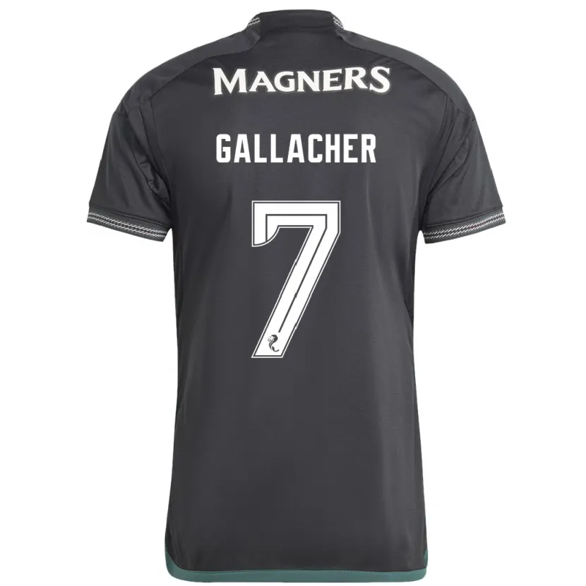 Danxen Mujer Camiseta Amy Gallacher #7 Negro 2ª Equipación 2023/24 La Camisa