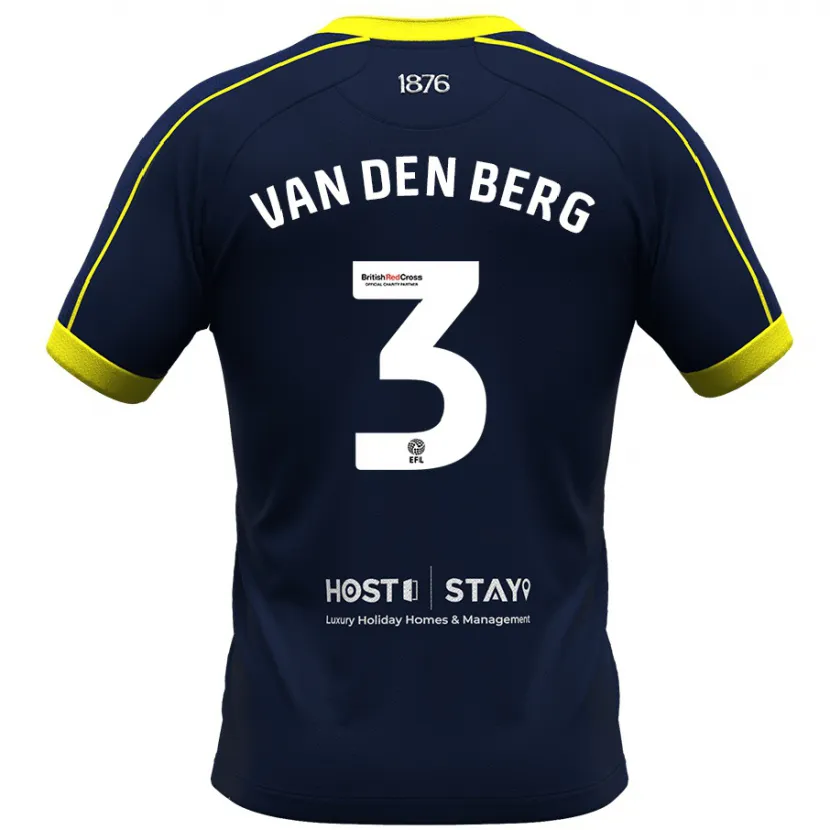 Danxen Mujer Camiseta Rav Van Den Berg #3 Armada 2ª Equipación 2023/24 La Camisa