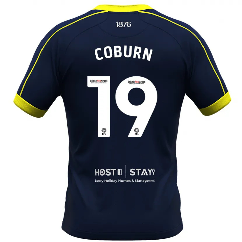 Danxen Mujer Camiseta Josh Coburn #19 Armada 2ª Equipación 2023/24 La Camisa