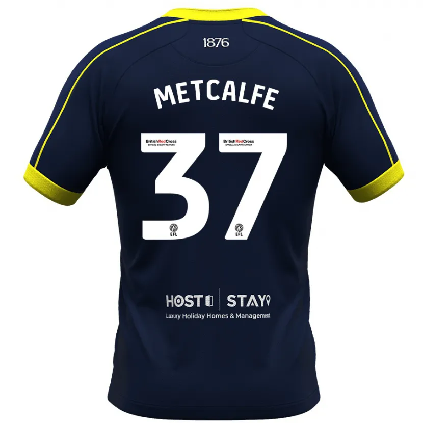 Danxen Mujer Camiseta Max Metcalfe #37 Armada 2ª Equipación 2023/24 La Camisa